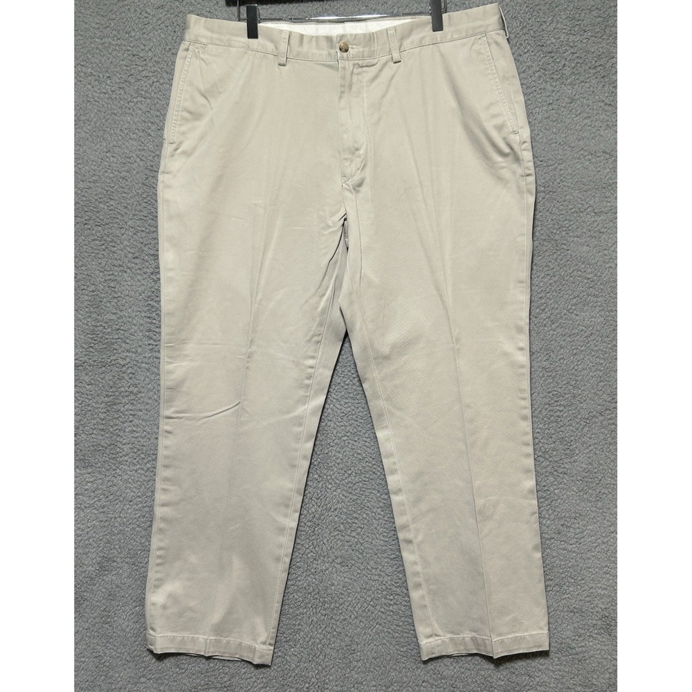 Polo Ralph Lauren Mens Size 40X30 Classic Fit Khaki Pants Flat Front Preppy